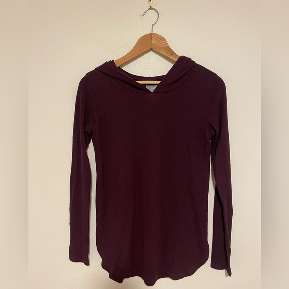 Aerie Size XS Hooded “Just Add Leggings” Tunic w/ side slits - Picture 1 of 10